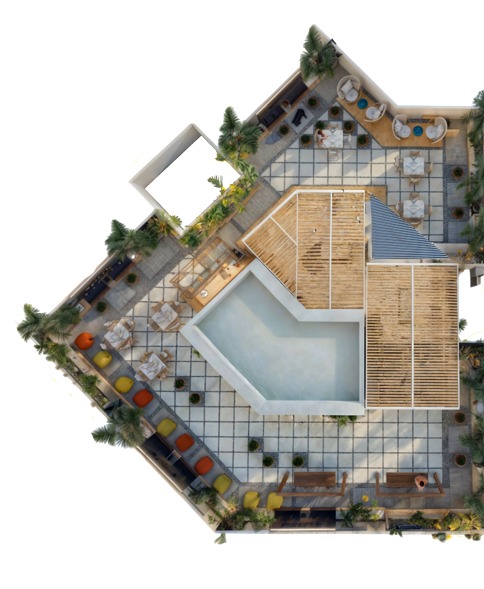 Boutique Hotel Rooftop Plan